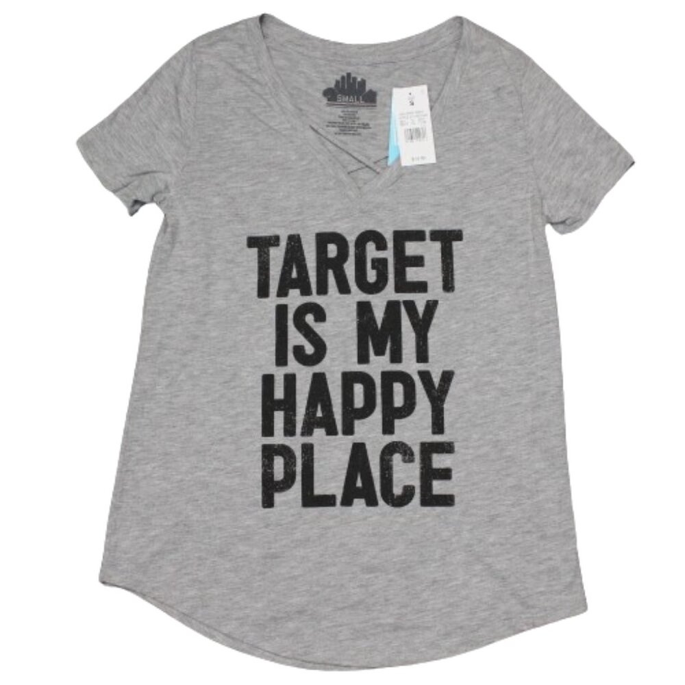 "TARGET IS MY HAPPY PLACE" Graphic Tee Size Small